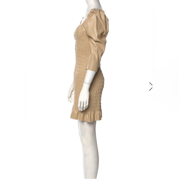 SAYLOR Beige Textured Mini Dress - Picture 9 of 14